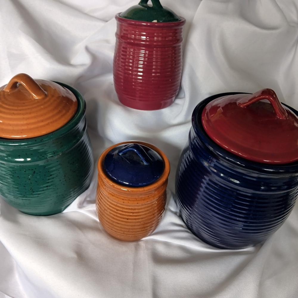 Colorful Ceramic Canister Set